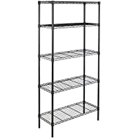 AmazonBasics - Estantería con 5 baldas- color negro